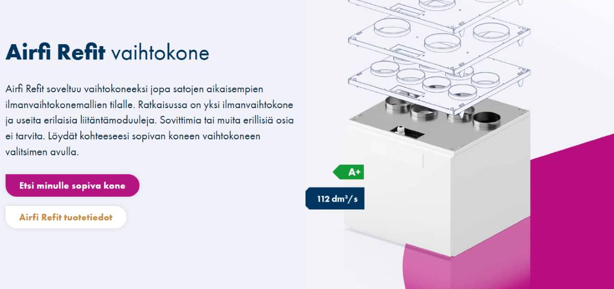 Airfi vaihtokone